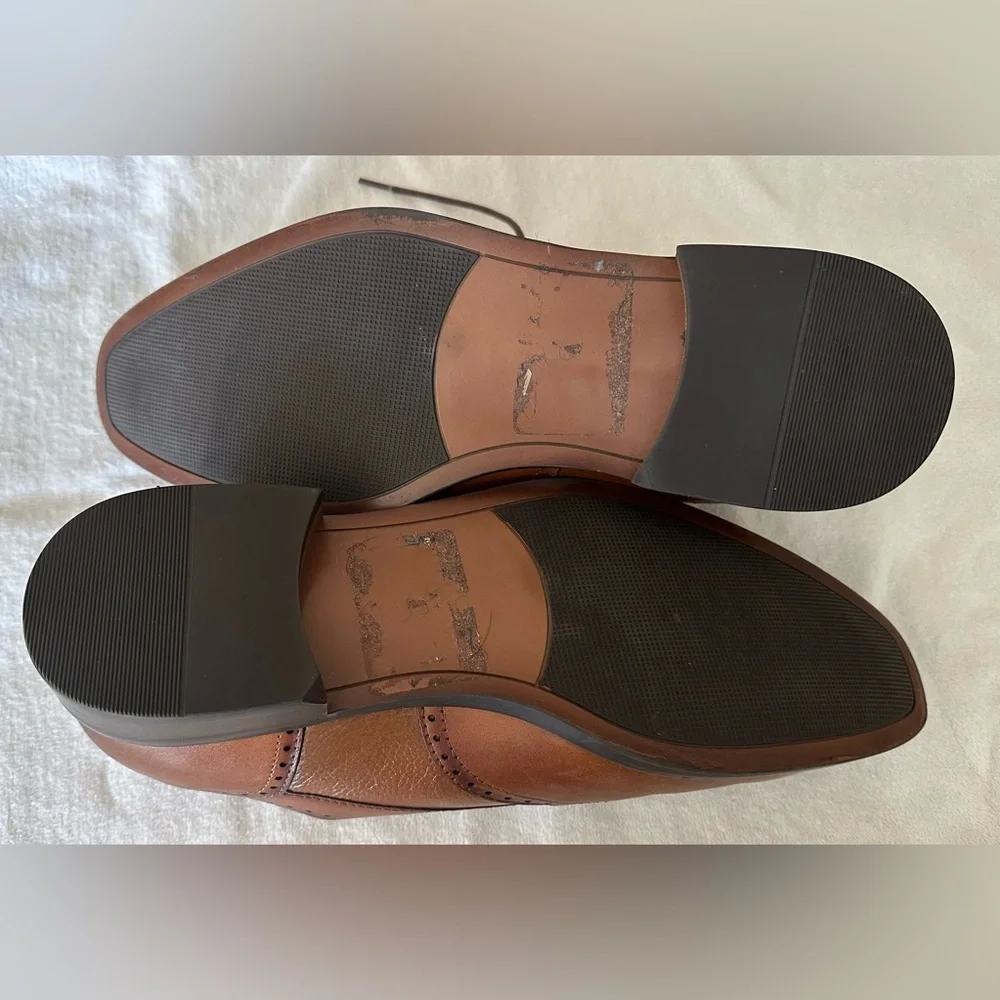 Nordstrom Rack Men’s ‎ Brown Leather Oxford Shoes - Size 10